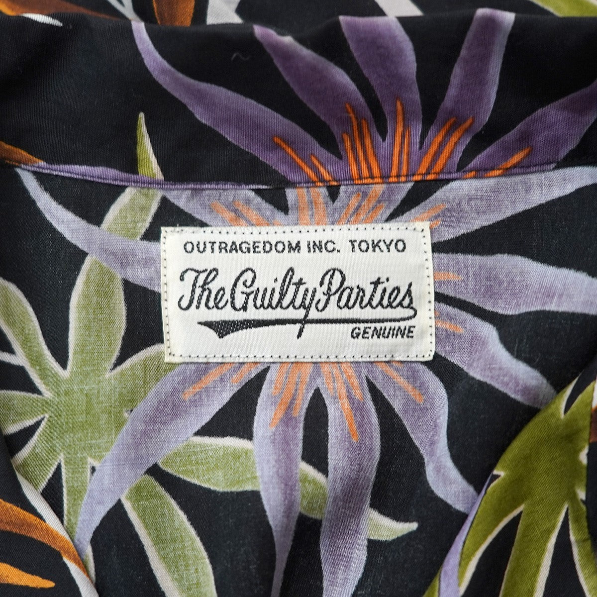 16SS PRINTED FLOWER L／S HAWAIIAN SHIRTフラワー ロングスリーブ ハワイアン アロハ オープンカラー 開襟 長袖 シャツ