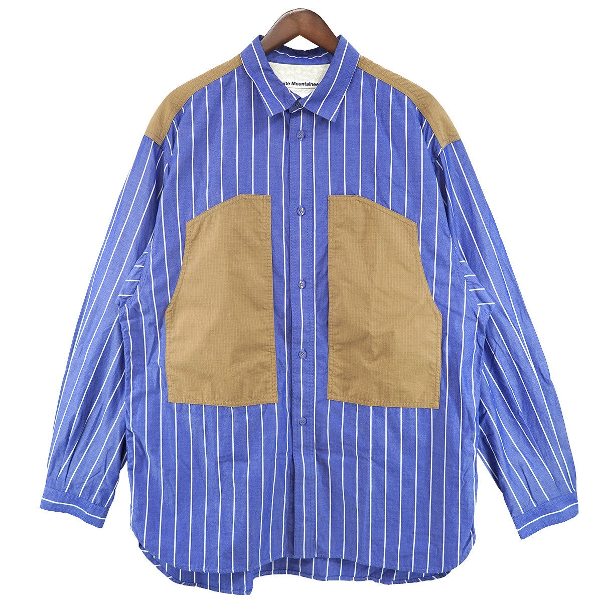 25SS Mid Gusset Sleeve Stripe Work Shirtミッド ガゼット スリーブ ストライプ 切替 ワークシャツ