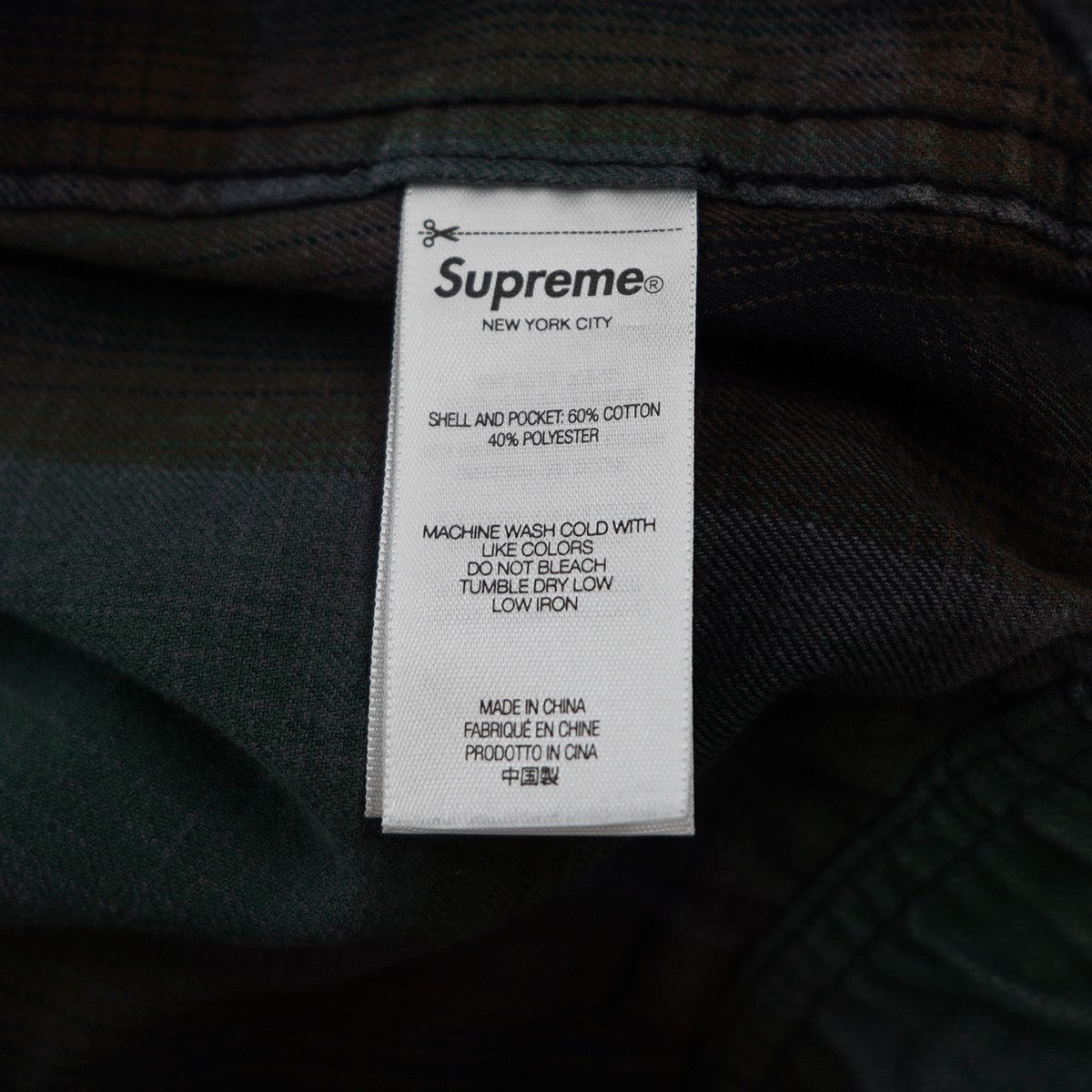 25SS Shadow Plaid Cargo Short 酵素ウォッシュ加工 シャドープレイドオンブレチェック 柄 オールドイングリッシュ ロゴ 刺繍 ショーツ カーゴ イージー ハーフパンツ