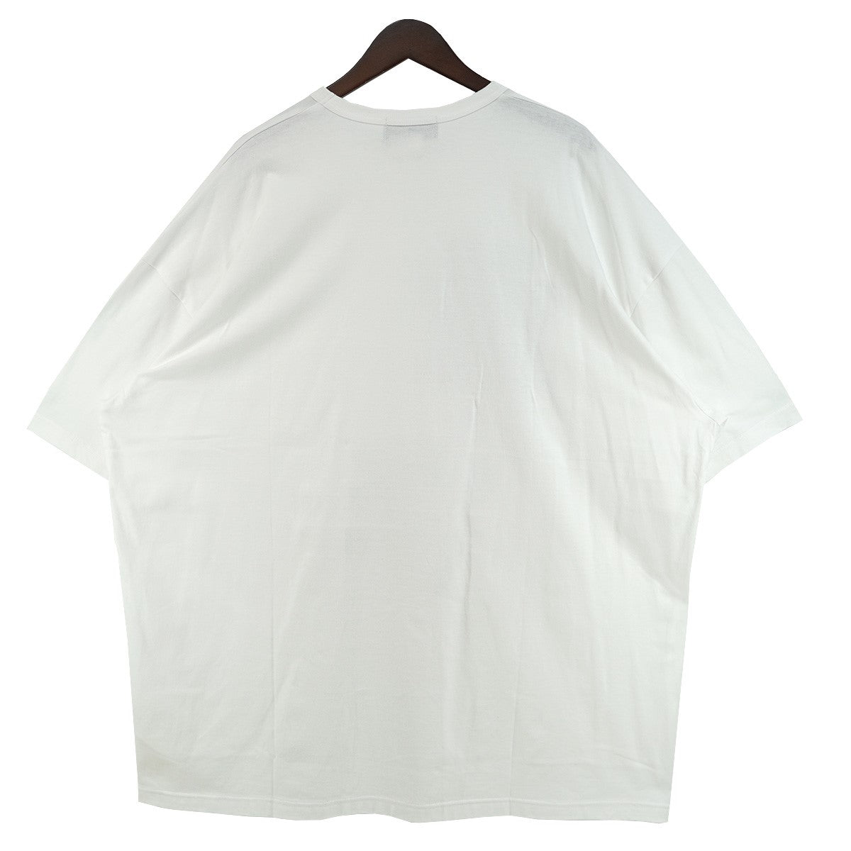 25AW 綿天竺NIKE x BLACK CDG コラボ タイポグラフィ 縦型スウッシュ ロゴ グラフィックVintage ヴィンテージ調 プリント オーバーサイズ 半袖 Tシャツ