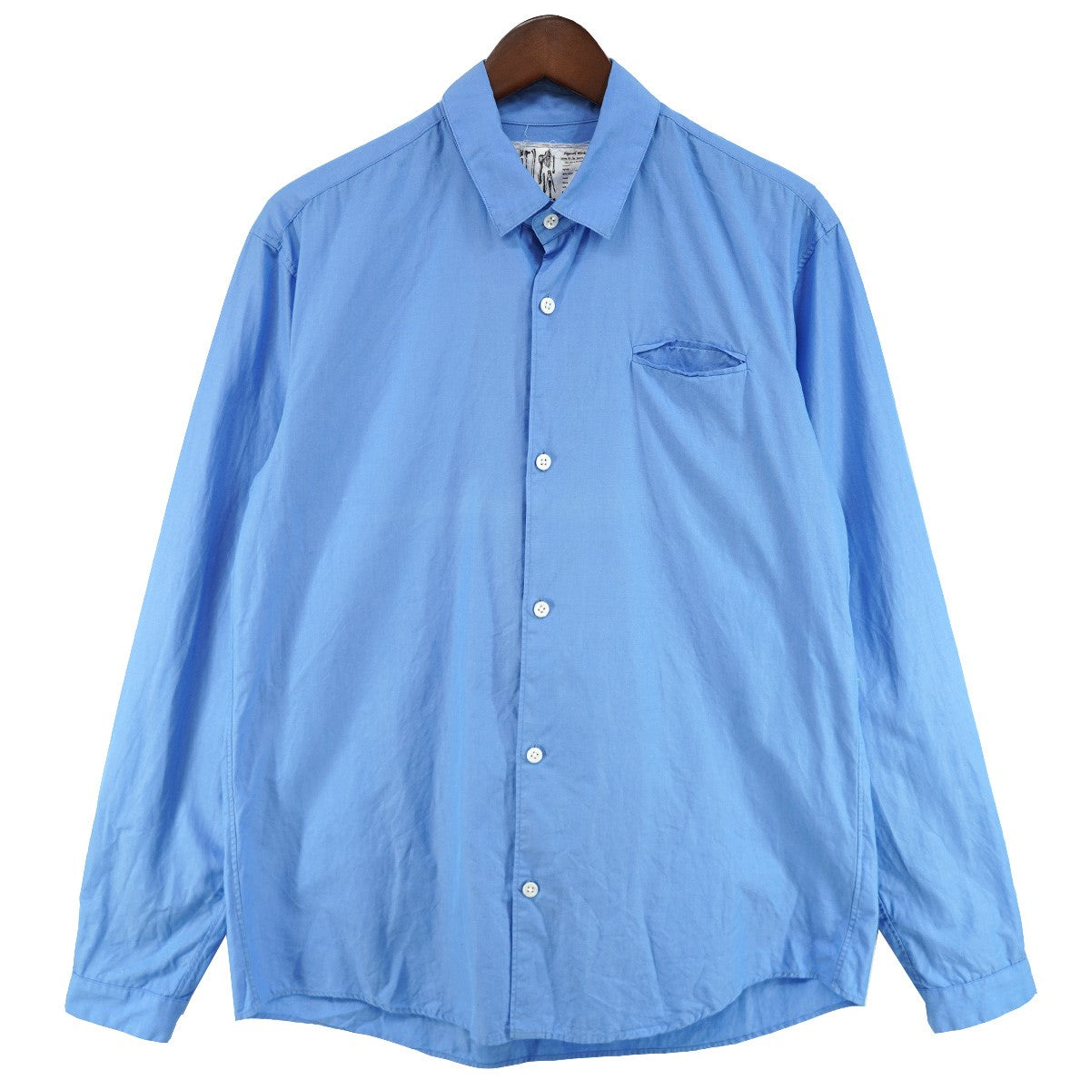 STANDARD SHIRT1両玉縁胸ポケット ボックスシルエット 長袖 シャツ