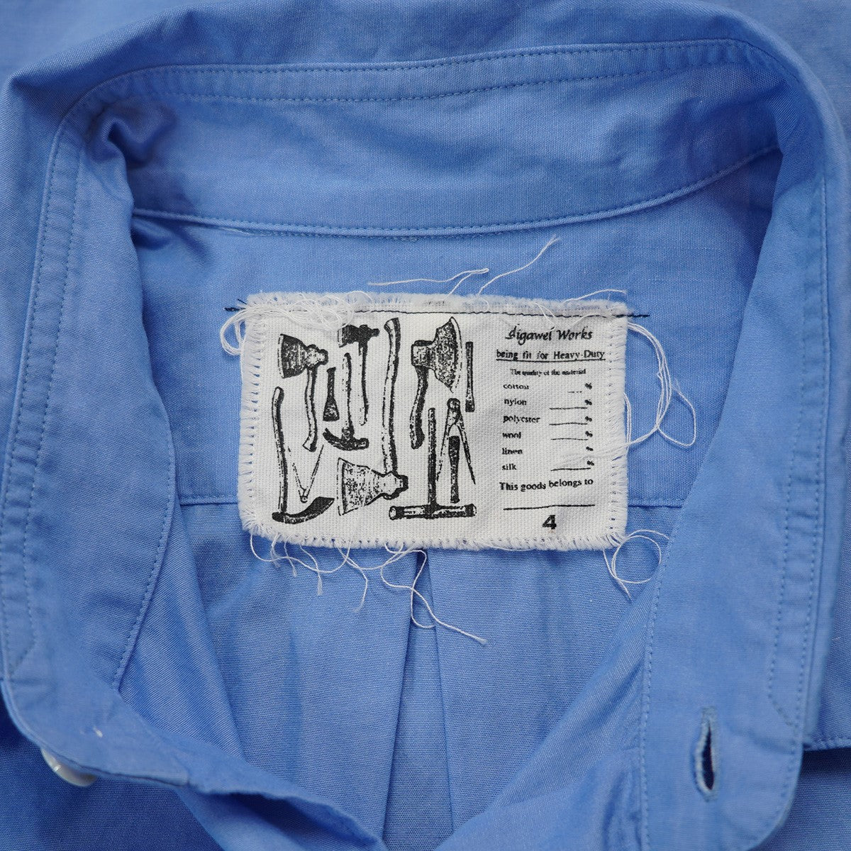 STANDARD SHIRT1両玉縁胸ポケット ボックスシルエット 長袖 シャツ