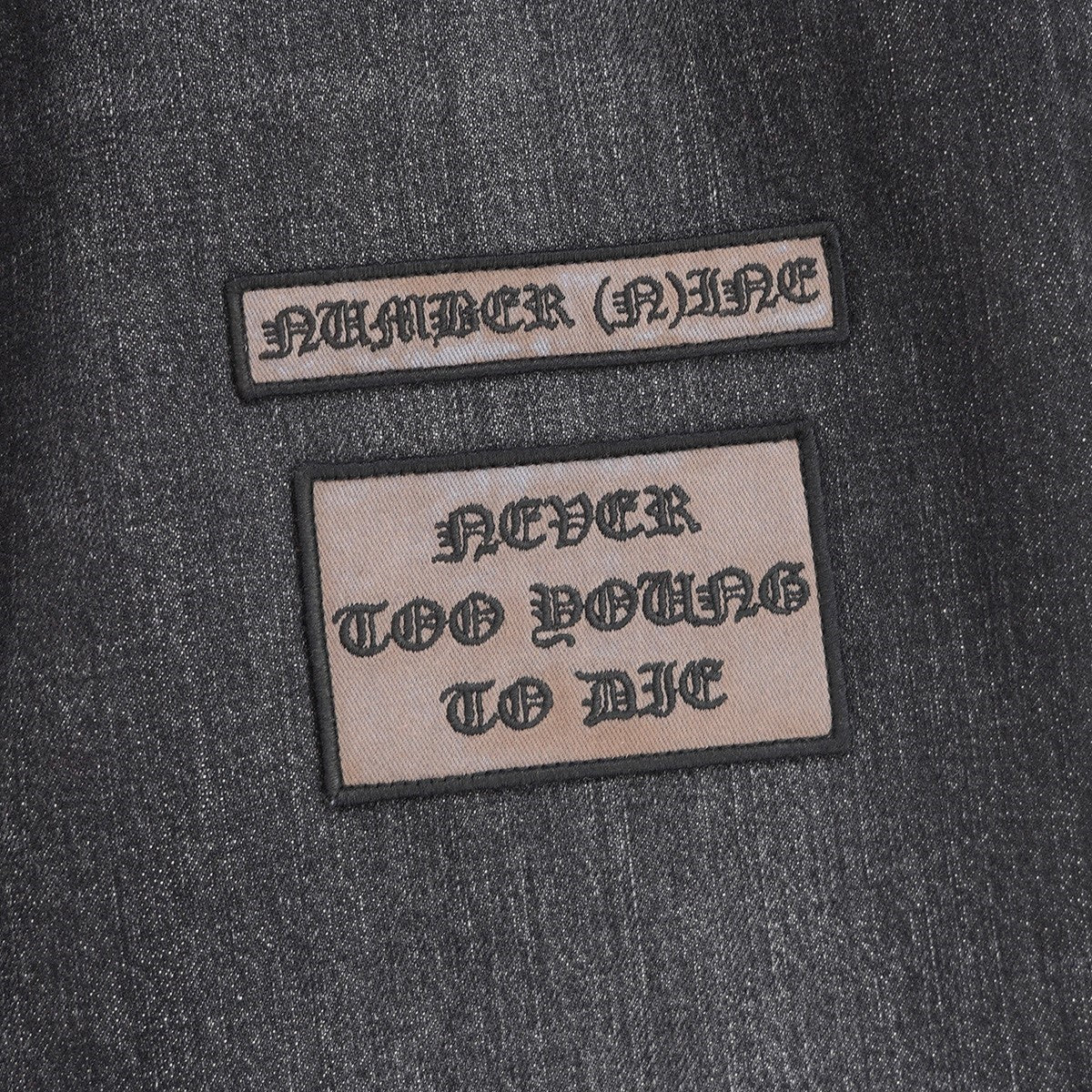 25AW Number (N)ine Patches Loose Fit Jean ヴィンテージ Vintageダメージウォッシュ加工 ロゴ ワッペン ルーズフィット セルビッジ デニム