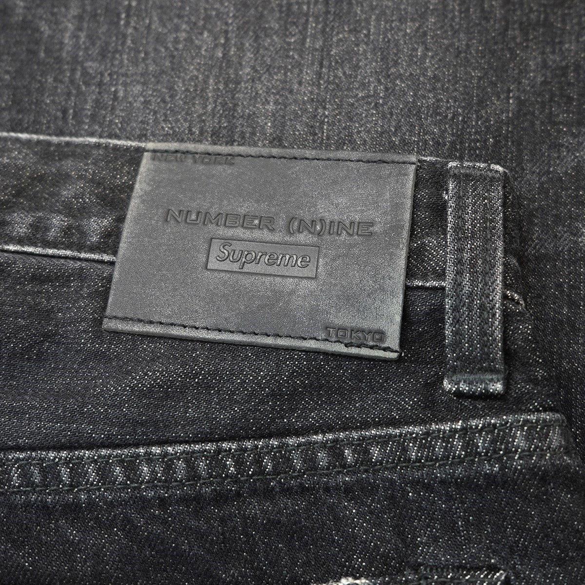 25AW Number (N)ine Patches Loose Fit Jean ヴィンテージ Vintageダメージウォッシュ加工 ロゴ ワッペン ルーズフィット セルビッジ デニム