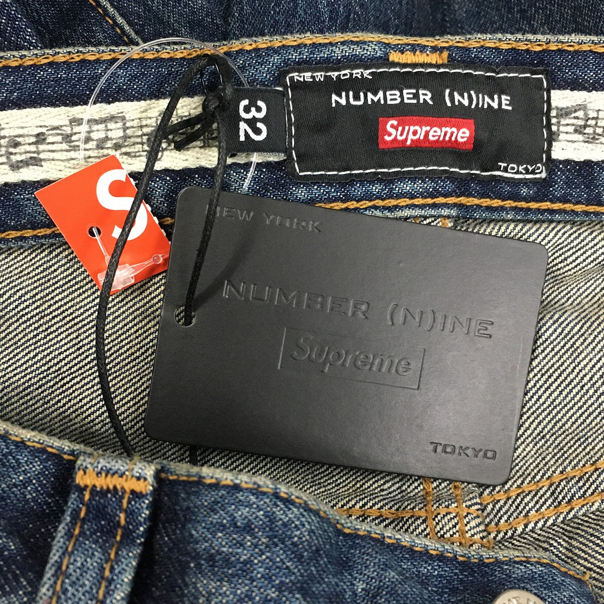 25AW Number (N)ine Patches Loose Fit Jean ヴィンテージ Vintageダメージウォッシュ 加工ロゴ ワッペン ルーズフィット セルビッジ デニム