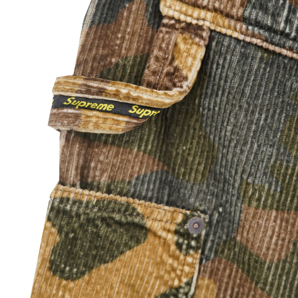 Supreme 25AW Wide Wale Corduroy Painter Pant Woodland Camoワイド ウォール コーデュロイ 迷彩 カモフラージュ ペインター パンツ 古着・中古-6枚目のアイテム画像