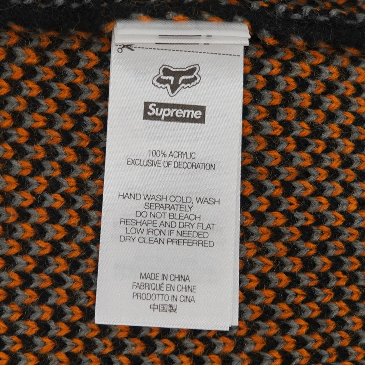 25AW Fox Racing Sweaterフォックスレーシング ロゴ アクリル ニット セーター