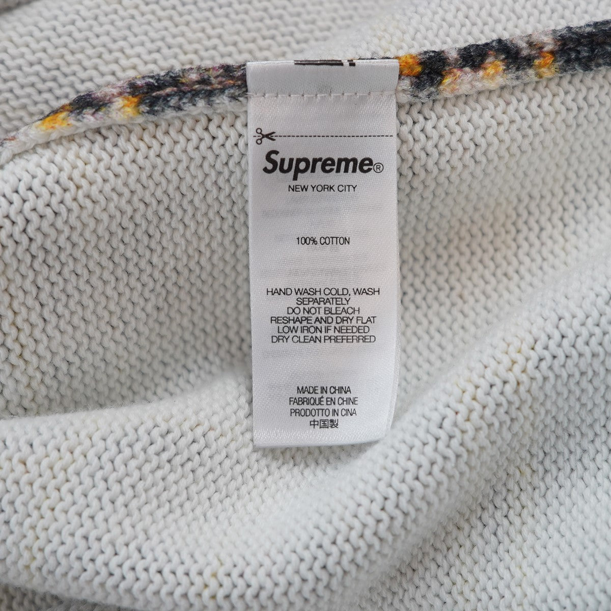 Supreme 25AW Dash Snow Sweaterダッシュ スノウ スノー コットン ニット セーター 古着・中古-5枚目のアイテム画像