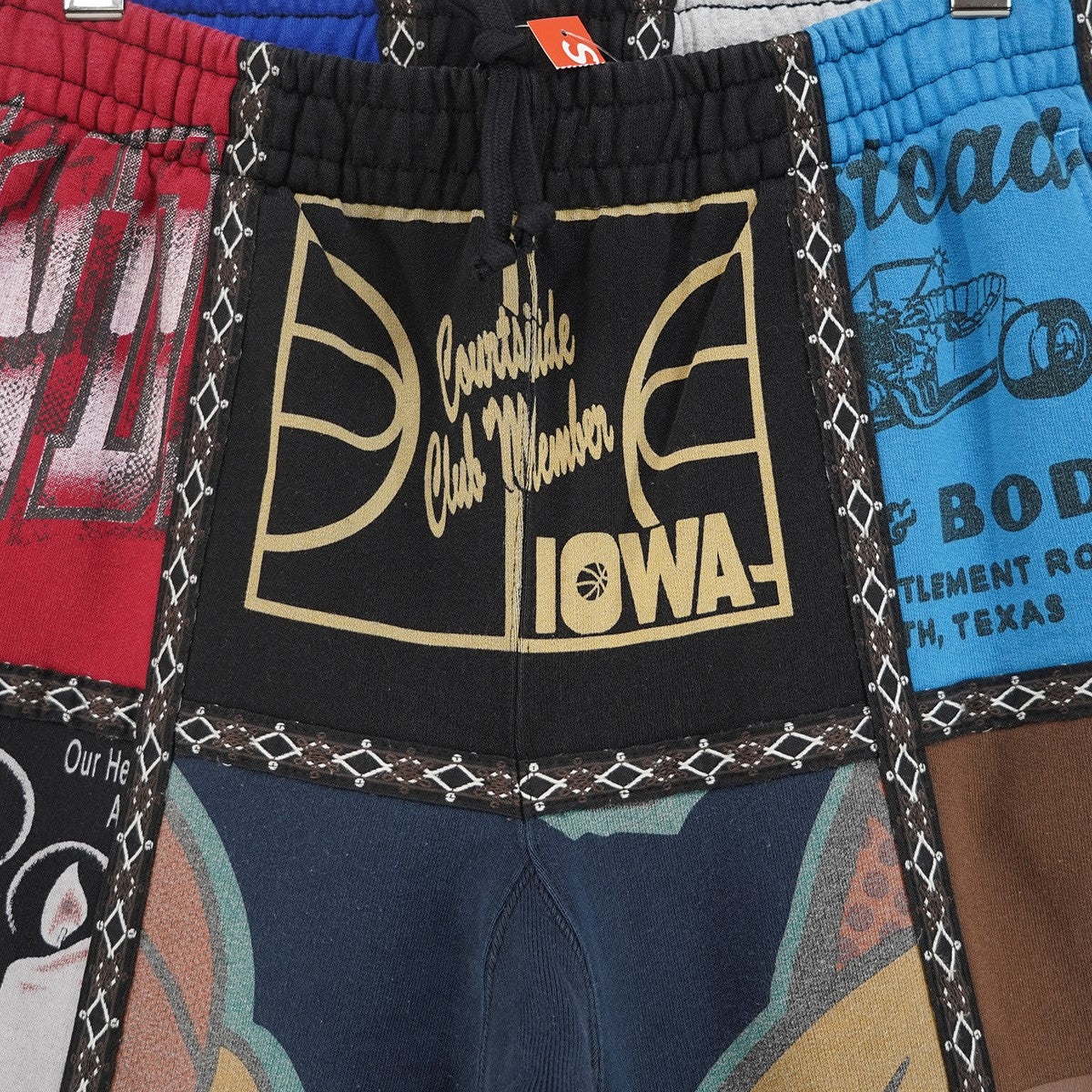 25AW Number (N)ine Patchwork Sweatpant アーカイブグラフィック クレイジーパターン パッチワーク 飾りステッチ ロゴ スウェット イージー パンツ