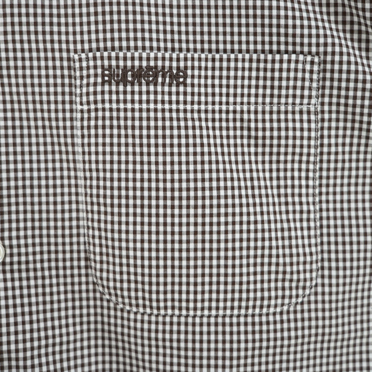 26SS Gingham S／S Shirtギンガムチェック 胸ポケット クラシック ロゴ 刺繍 ショートスリーブ 半袖 シャツ