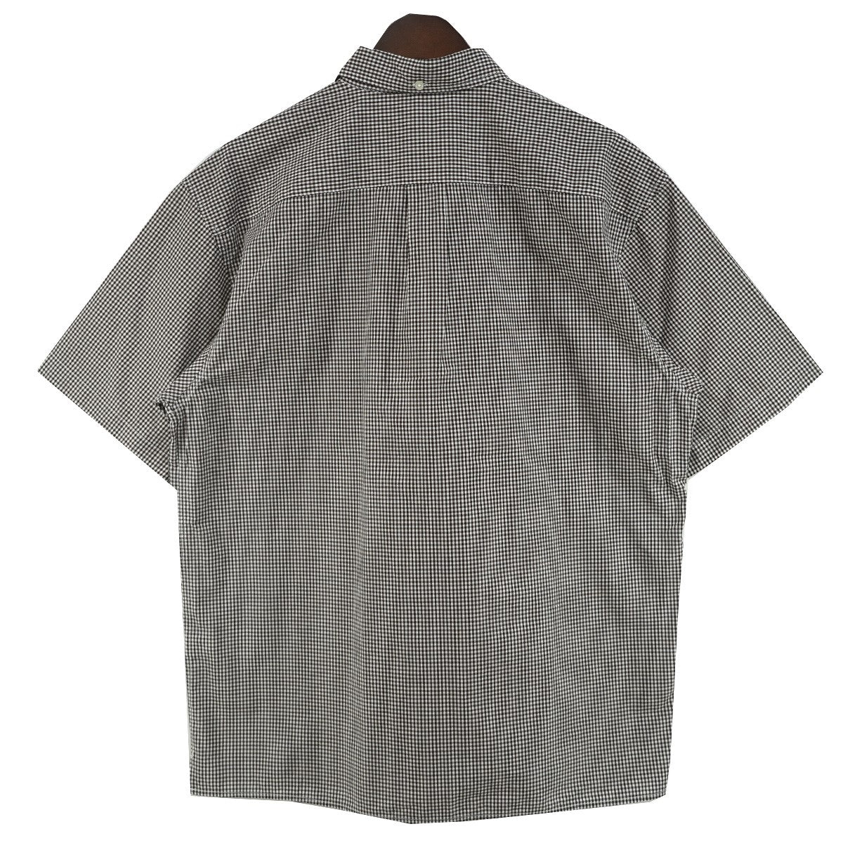26SS Gingham S／S Shirtギンガムチェック 胸ポケット クラシック ロゴ 刺繍 ショートスリーブ 半袖 シャツ