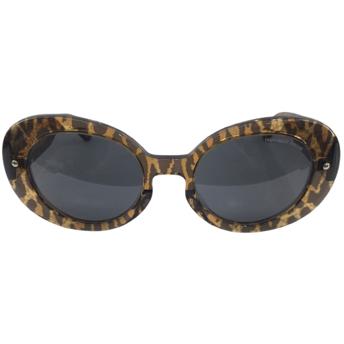 25AW Number (N)ine Sunglassesコラボ ナンバーナイン レオパード キャットアイ オーバル サングラス