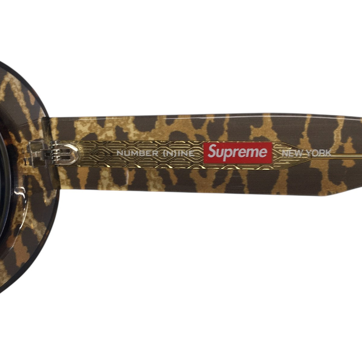 25AW Number (N)ine Sunglassesコラボ ナンバーナイン レオパード キャットアイ オーバル サングラス
