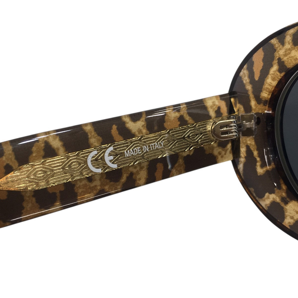 25AW Number (N)ine Sunglassesコラボ ナンバーナイン レオパード キャットアイ オーバル サングラス
