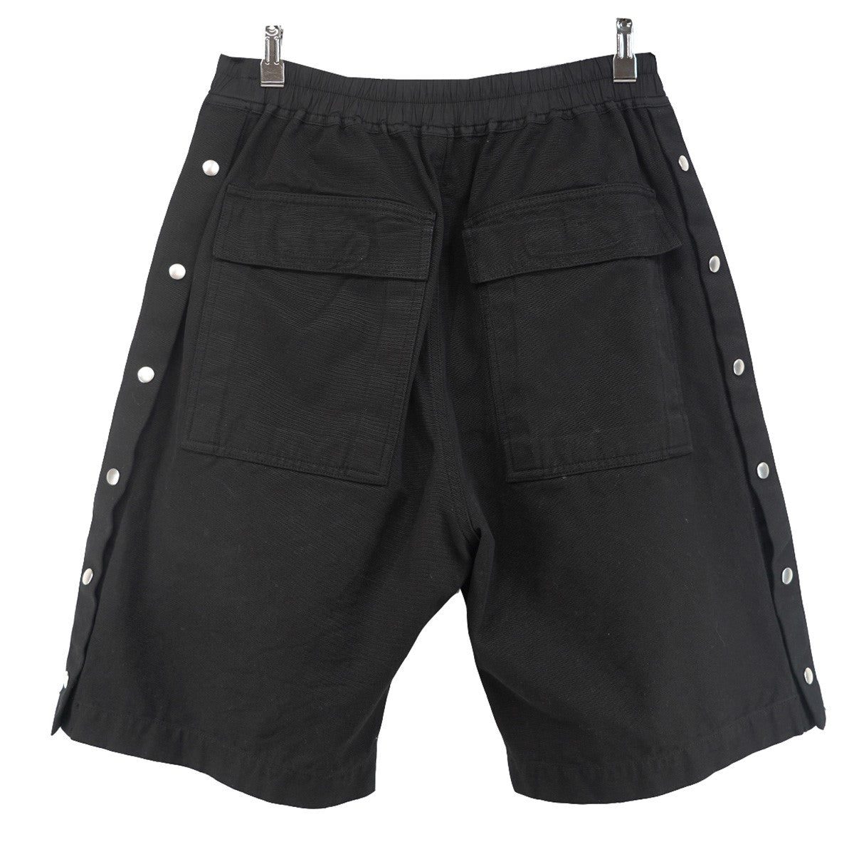26SS WIDE PUSHER SHORT BLACKワイド プッシャー スナップボタン ドローコード イージー ショーツ ハーフパンツ