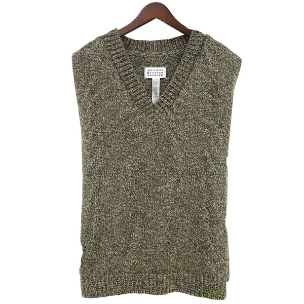 【即日発送】Maison Margiera ニットベスト コットン 4ステッチ Maison Margiela(メゾンマルジェラ) 24SS フォーステッチ 四つ糸 V