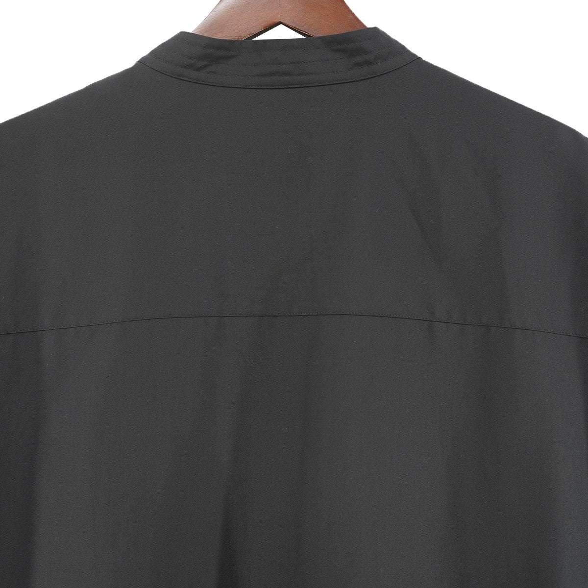 24SS 7 DAYS SHIRTS COLLECTION SUNDAY P．M．高密度シルク バンドカラー ノーカラー オーバーサイズ シャツ