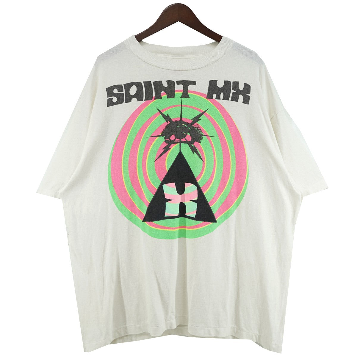 25SS SS TEE SAINT MX WHITEロゴ Pink Floyd ピンクフロイド サンプリング Tシャツ