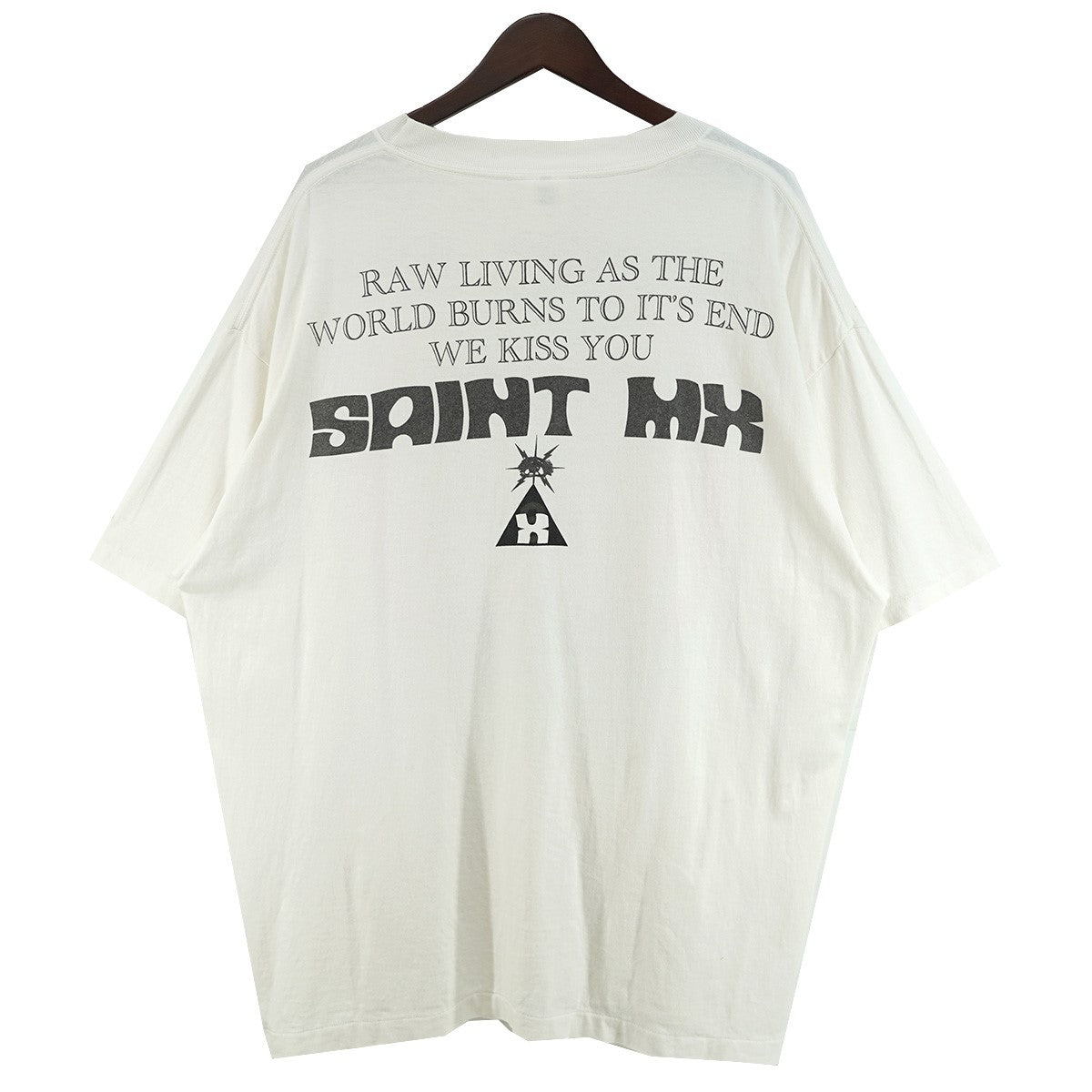 25SS SS TEE SAINT MX WHITEロゴ Pink Floyd ピンクフロイド サンプリング Tシャツ