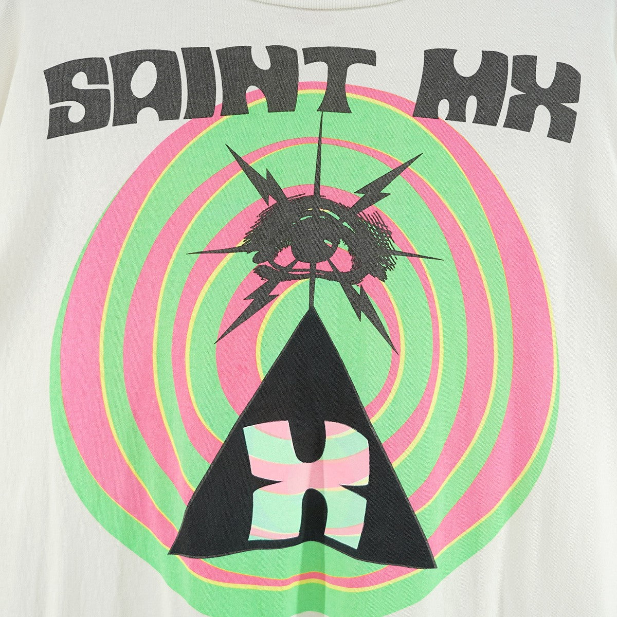 25SS SS TEE SAINT MX WHITEロゴ Pink Floyd ピンクフロイド サンプリング Tシャツ