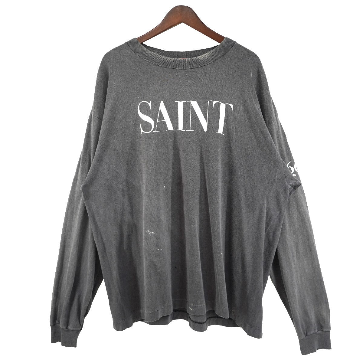 26SS SAINT 666 LS T-SHIRT セイント ロゴVintage ヴィンテージ ダメージ 加工 ロングスリーブ ロンT 長袖 Tシャツ