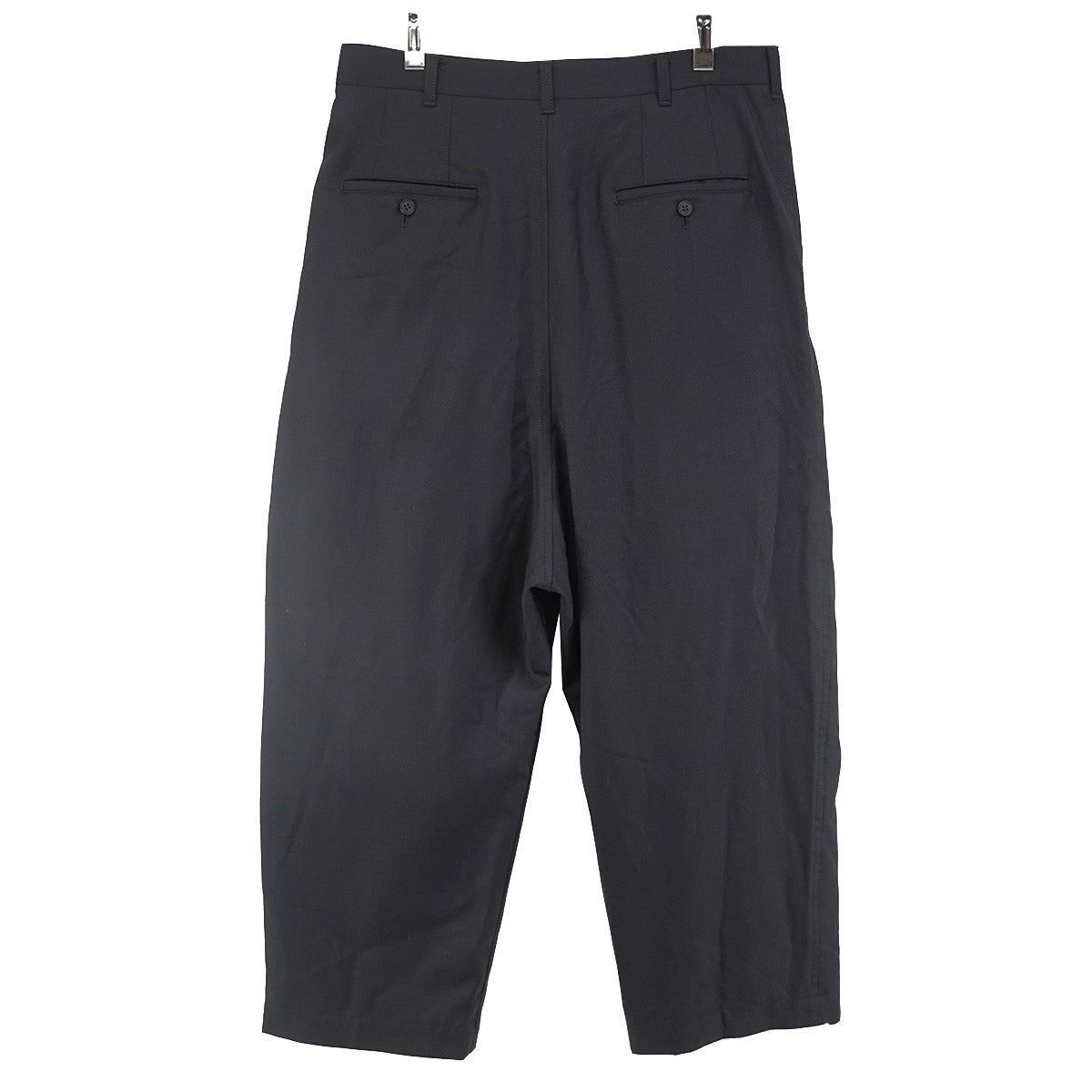 26SS ウールギャバ ワンタックパンツ ワイド スラックス