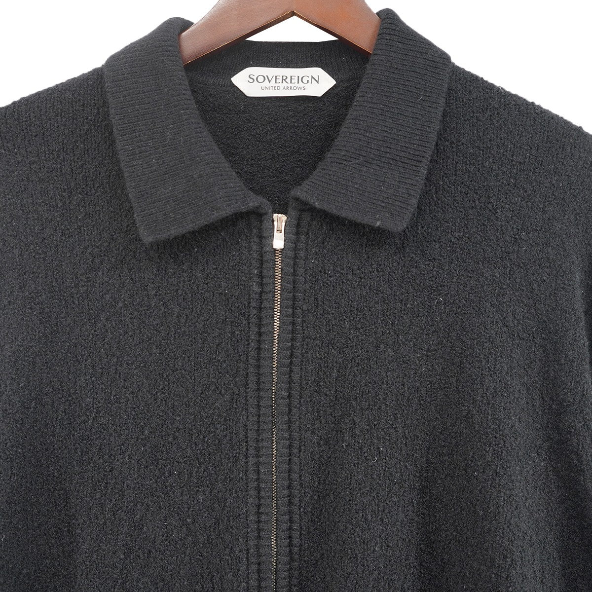 22AW Cardigan ヤク ブークレ ジップ ニット カーディガン