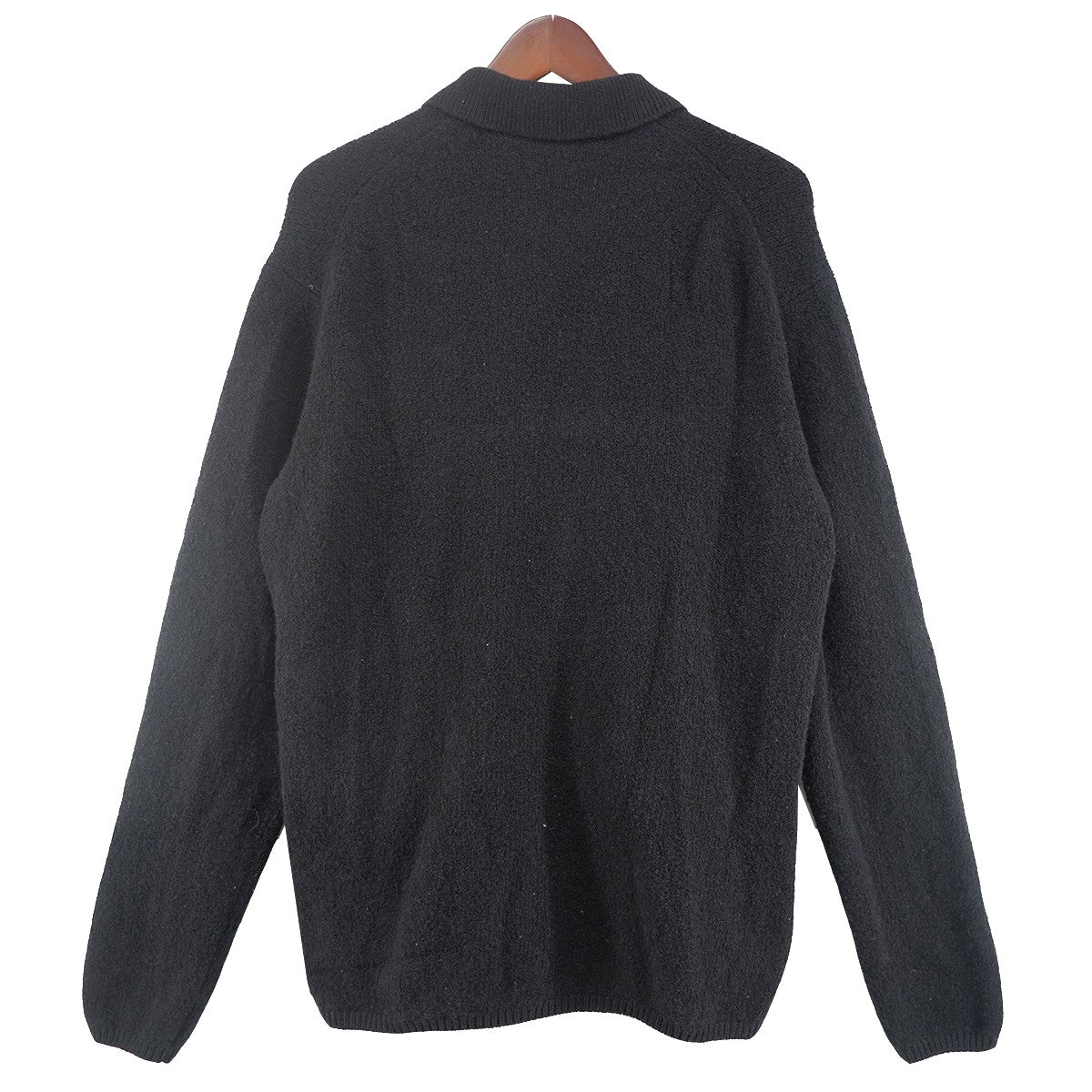 22AW Cardigan ヤク ブークレ ジップ ニット カーディガン