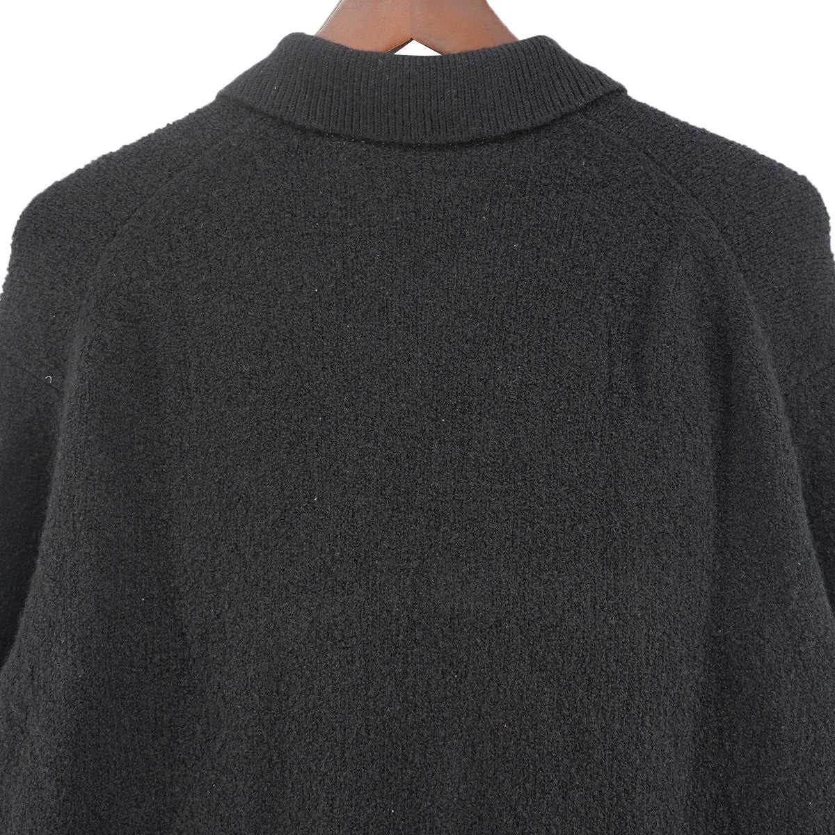 22AW Cardigan ヤク ブークレ ジップ ニット カーディガン