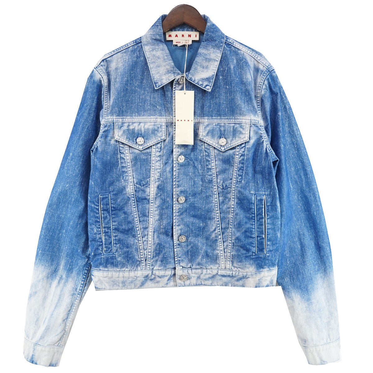 25AW Garment Dyed Flocked Denim Trucker Jacketガーメントダイド加工 フロックド デニム トラッカー ジャケット