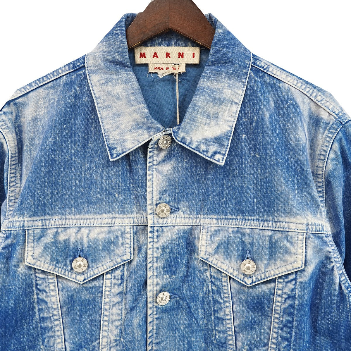 25AW Garment Dyed Flocked Denim Trucker Jacketガーメントダイド加工 フロックド デニム トラッカー ジャケット