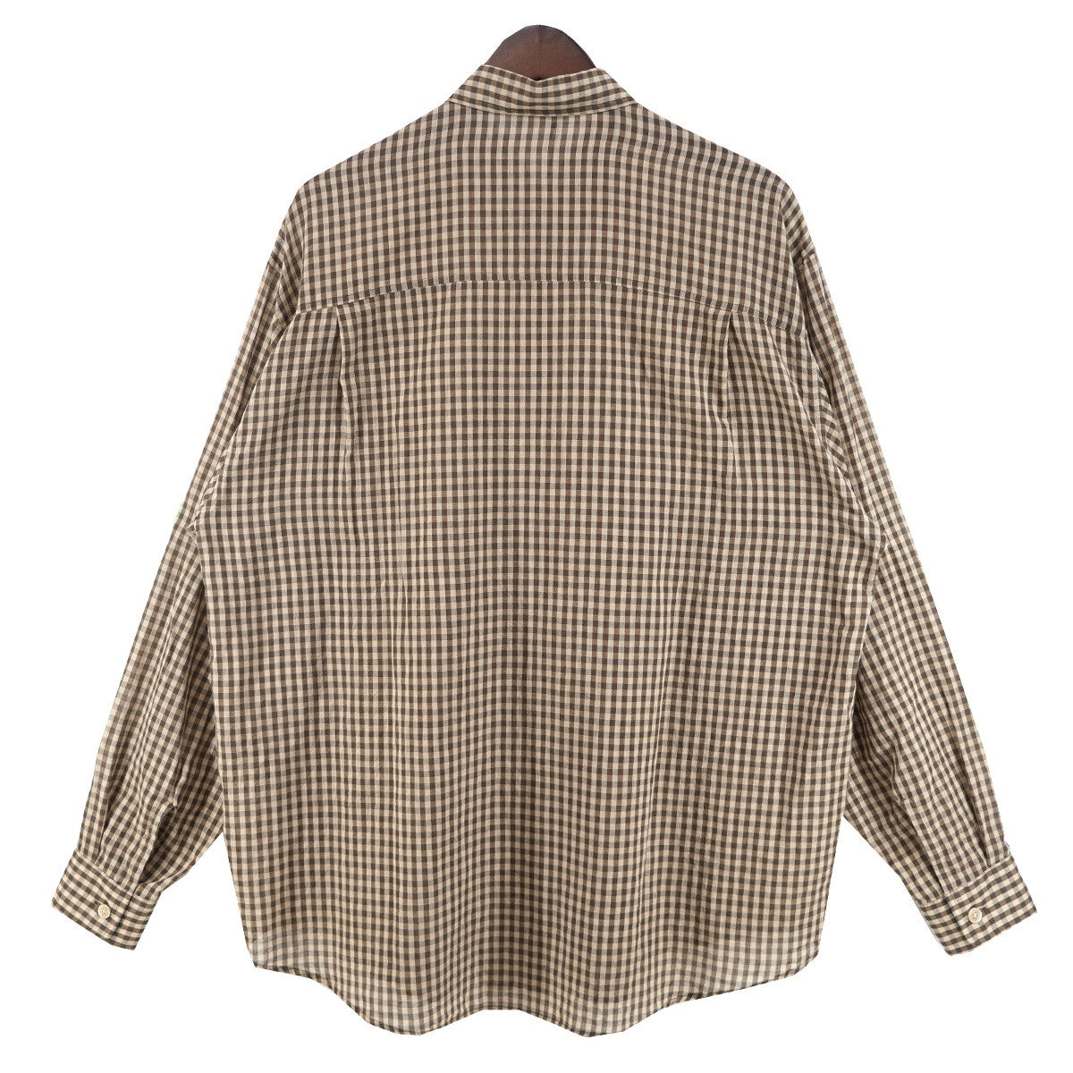 25SS AIRY LIGHT COTTON CHECK BIG SHIRTエアリー ライト コットンチェック ビッグ シャツ