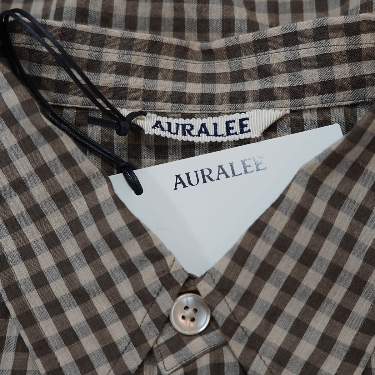 25SS AIRY LIGHT COTTON CHECK BIG SHIRTエアリー ライト コットンチェック ビッグ シャツ