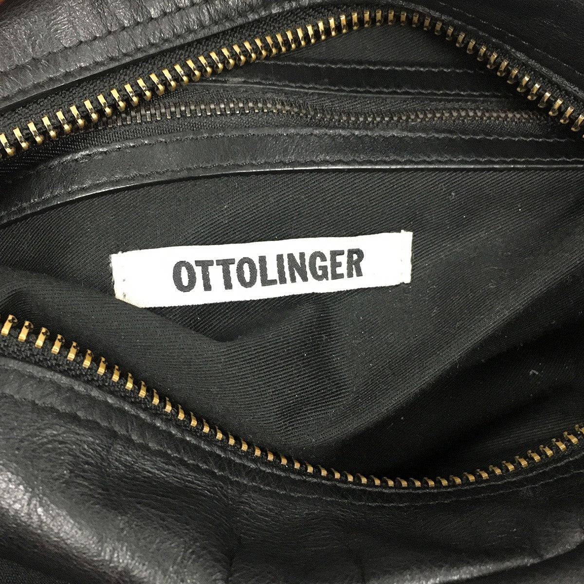 Panelled Asymmetric Leather Shoulder Bagレザー ネオプレン パネル 切替 ショルダー バッグ 鞄