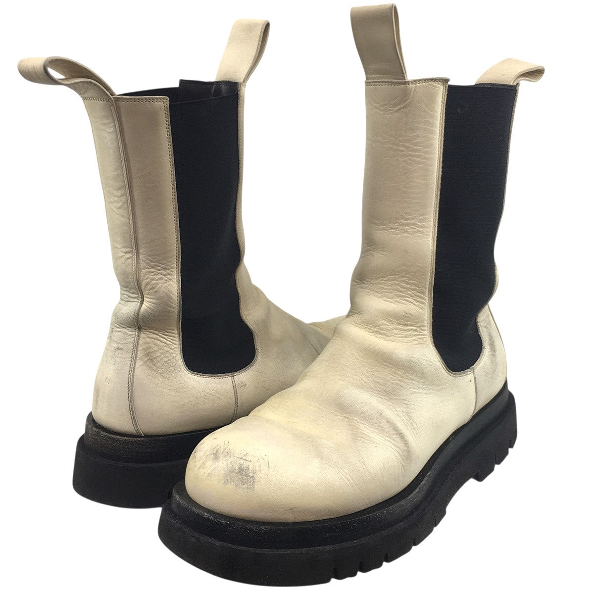 The Lug Boots レザー サイドゴア ラグ ブーツ