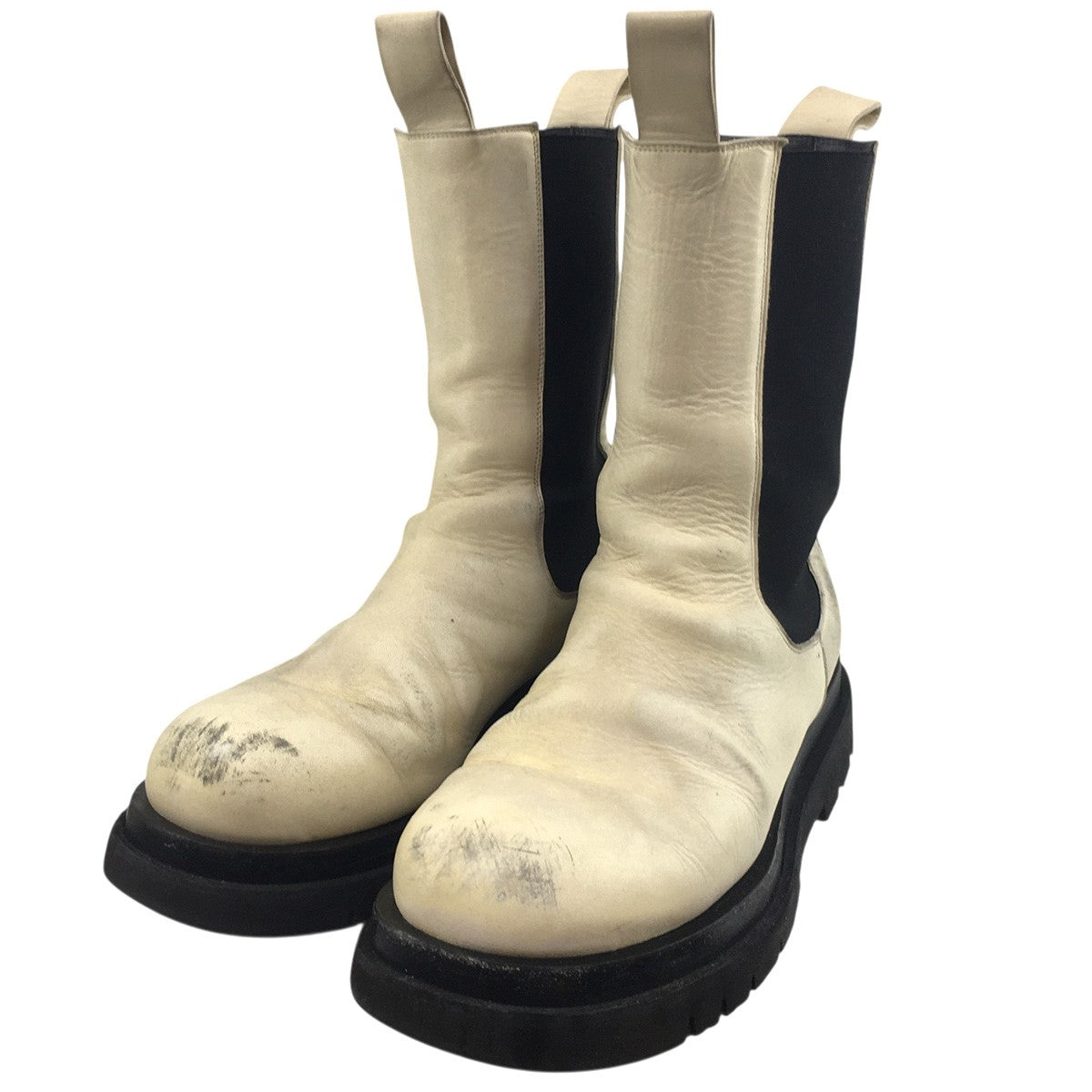 The Lug Boots レザー サイドゴア ラグ ブーツ