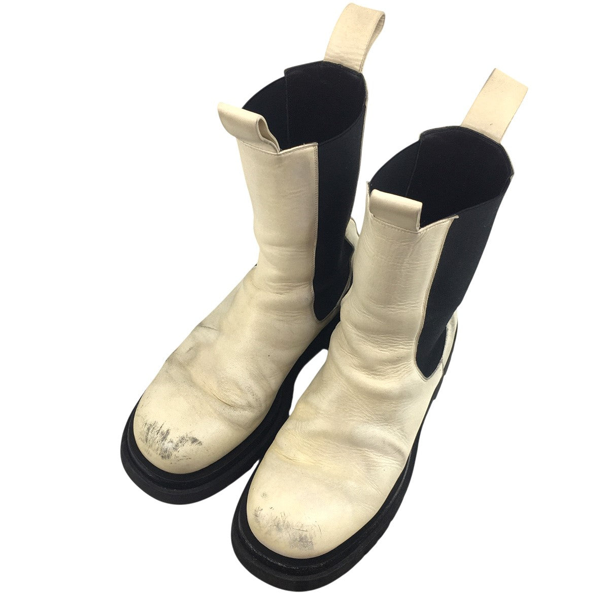 The Lug Boots レザー サイドゴア ラグ ブーツ