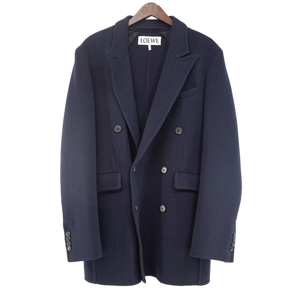 LOEWE(ロエベ) 21AW カシミヤ昆 ダブルブレスト ミドル丈 チェスター