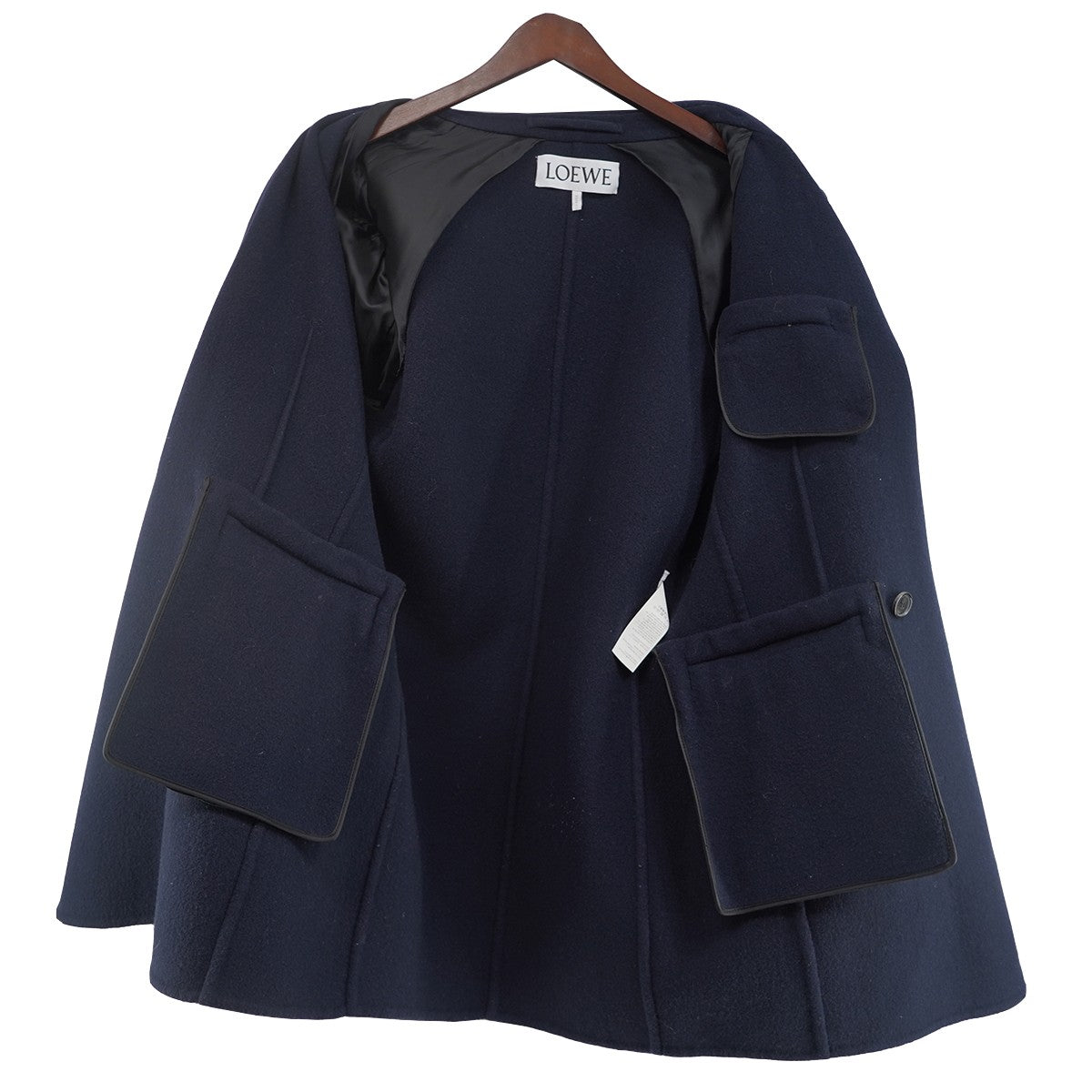 21AW カシミヤ昆 ダブルブレスト ミドル丈 チェスター コート