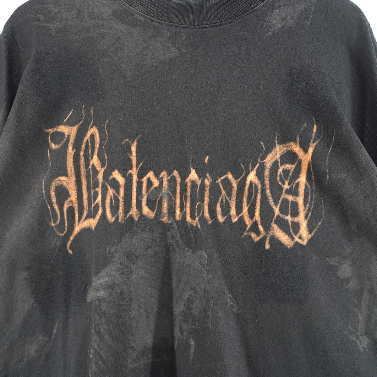 23AW Heavy Metal Logo Oversized T-Shirt ヴィンテージ Vintage ダスト フェード加工ヘビーメタル ロゴ バック プリント オーバーサイズ 半袖 Tシャツ