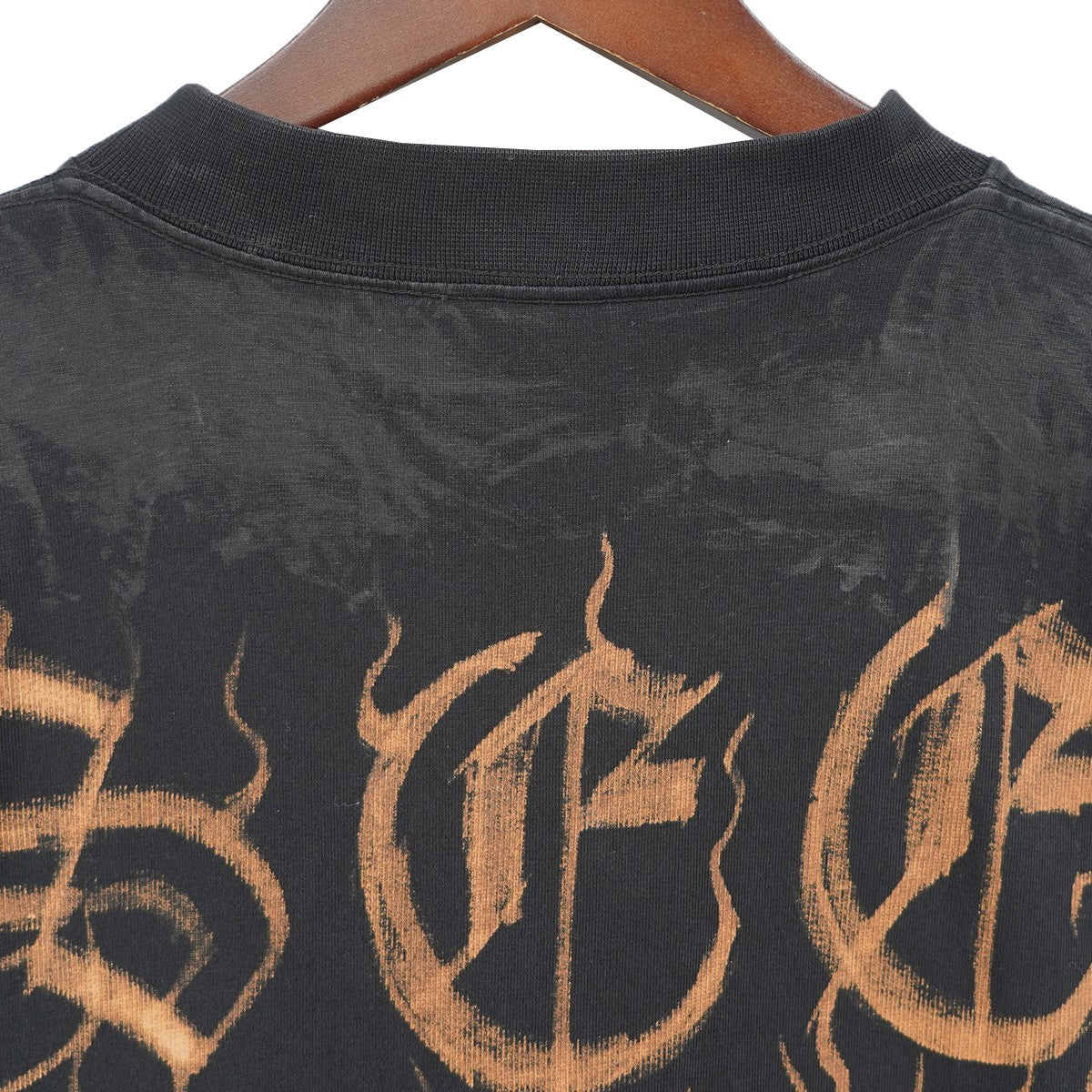 23AW Heavy Metal Logo Oversized T-Shirt ヴィンテージ Vintage ダスト フェード加工ヘビーメタル ロゴ バック プリント オーバーサイズ 半袖 Tシャツ