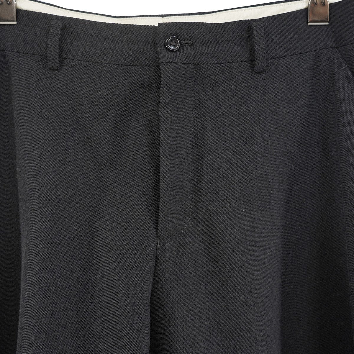 25AW Extra loose leg bermuda shorts 高密度ウールギャバジン袴 ハカマ ワイド シルエット ハーフ パンツ バミューダ ショーツ