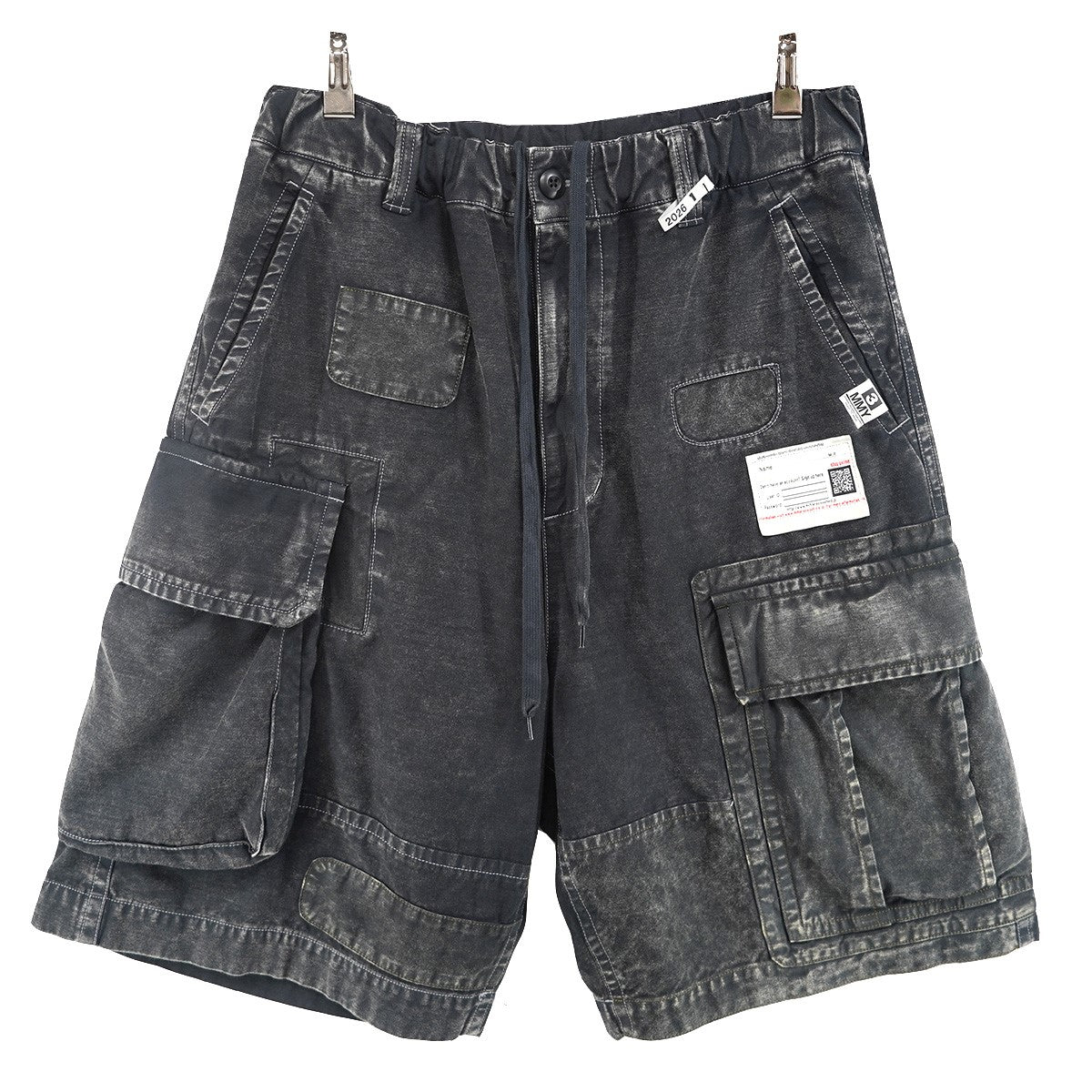 26SS REPAIRED CARGO SHORTS ヴィンテージ Vintage ウォッシュ加工パッチワーク ネームタグ カーゴ イージー ワイド ハーフ パンツ ショーツ
