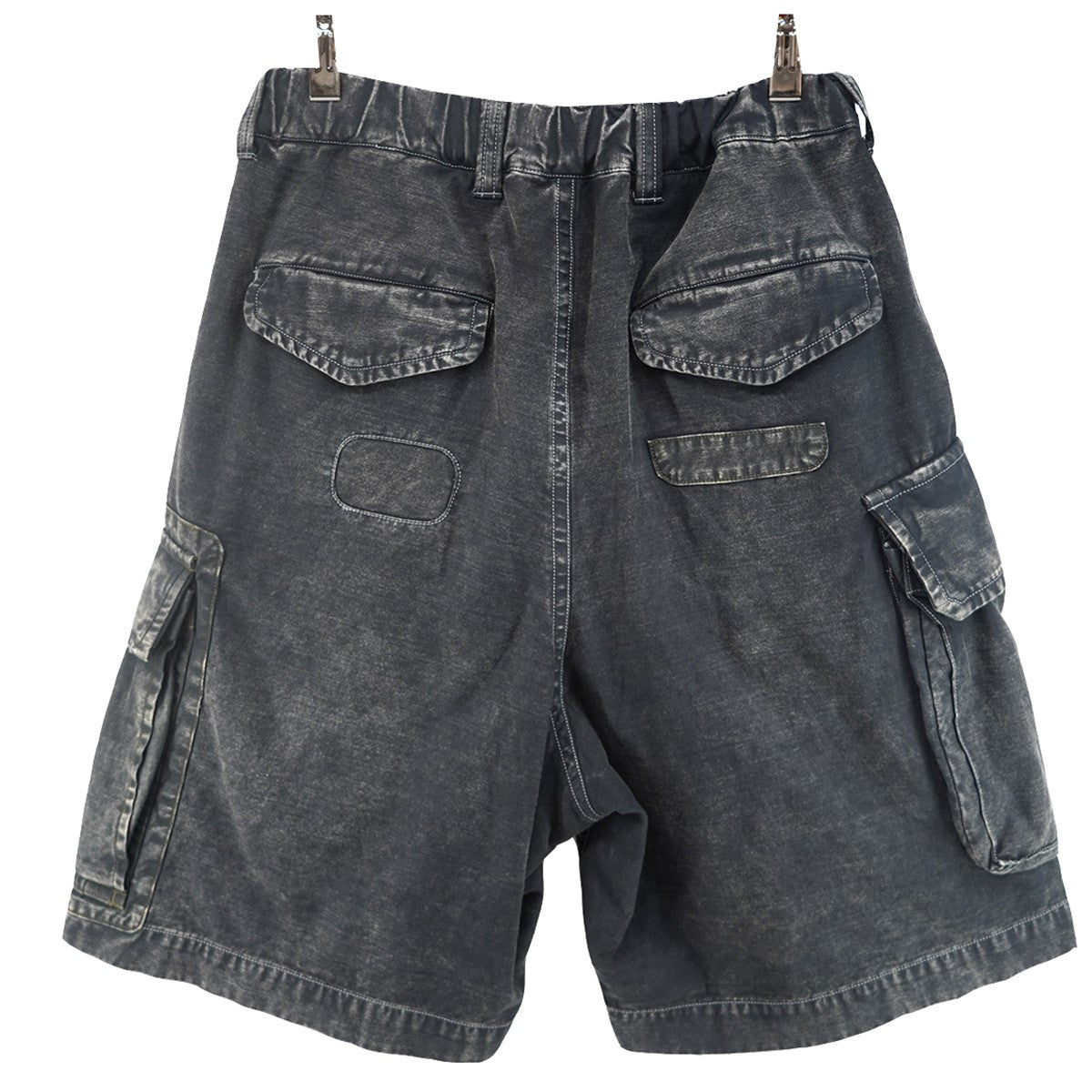 26SS REPAIRED CARGO SHORTS ヴィンテージ Vintage ウォッシュ加工パッチワーク ネームタグ カーゴ イージー ワイド ハーフ パンツ ショーツ