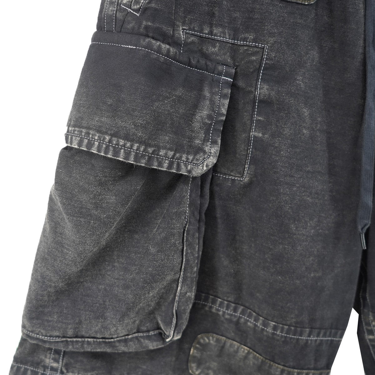 26SS REPAIRED CARGO SHORTS ヴィンテージ Vintage ウォッシュ加工パッチワーク ネームタグ カーゴ イージー ワイド ハーフ パンツ ショーツ