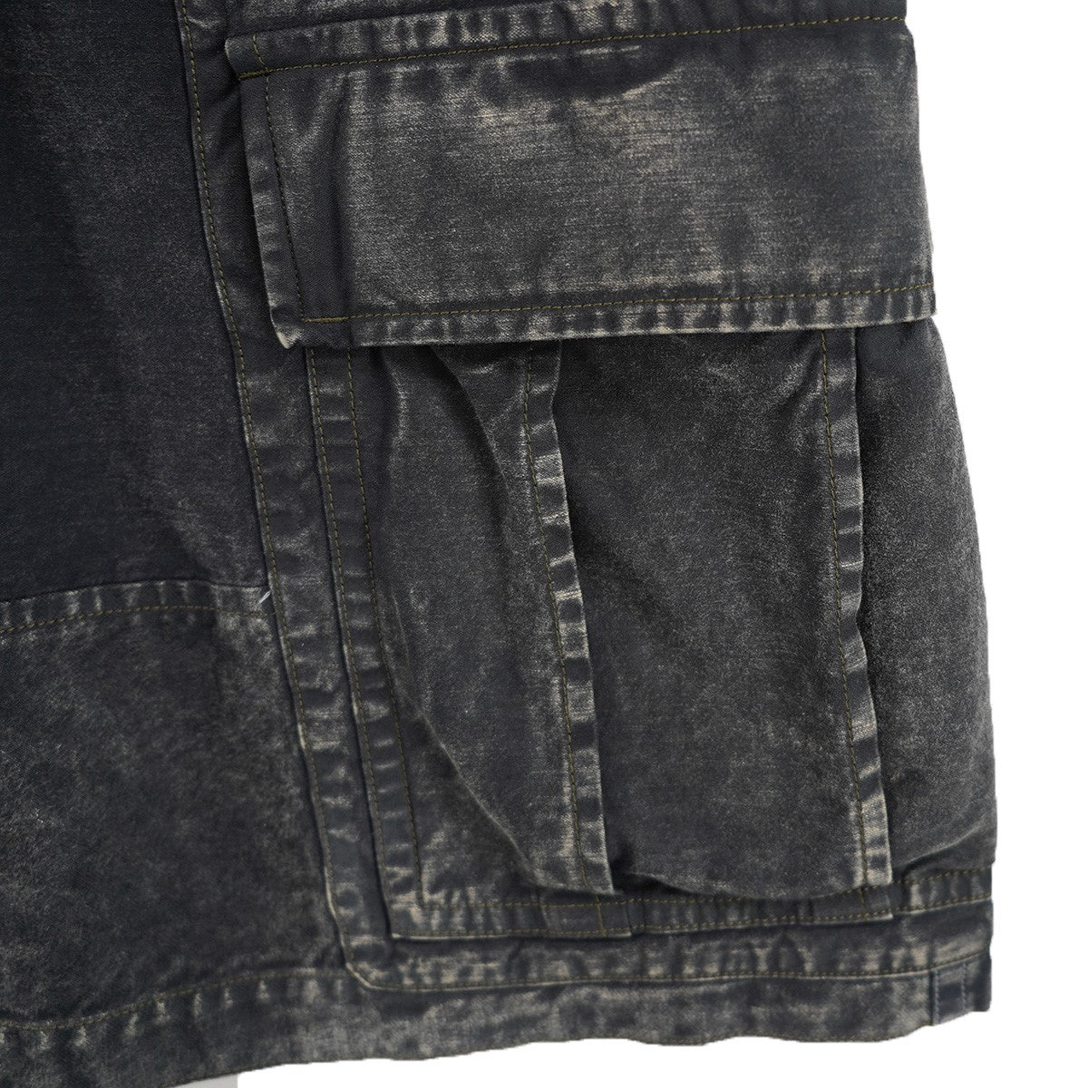 26SS REPAIRED CARGO SHORTS ヴィンテージ Vintage ウォッシュ加工パッチワーク ネームタグ カーゴ イージー ワイド ハーフ パンツ ショーツ