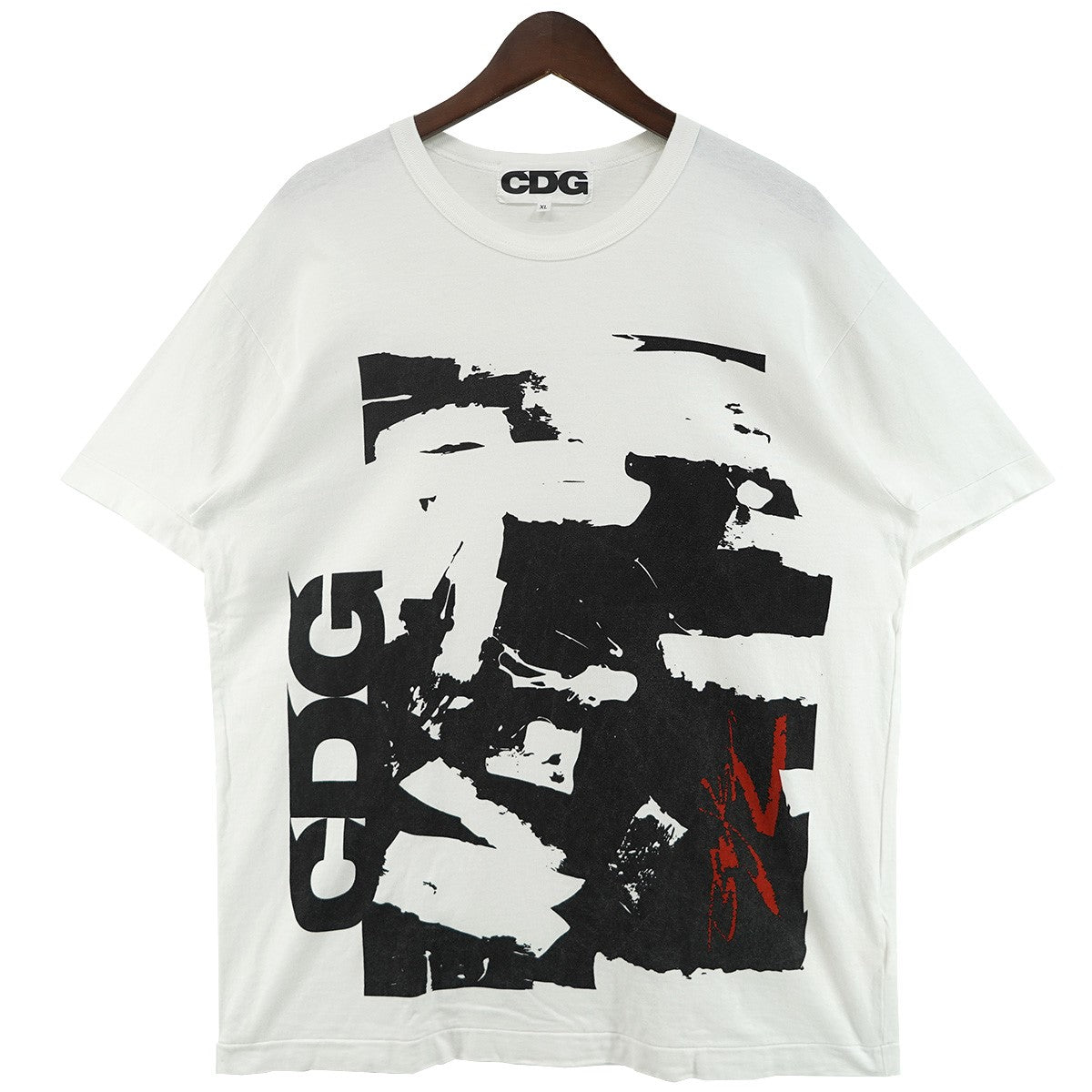 CDG × Futura 2000フューチュラ 縦ロゴ シグネチャー グラフィック 半袖 Tシャツ