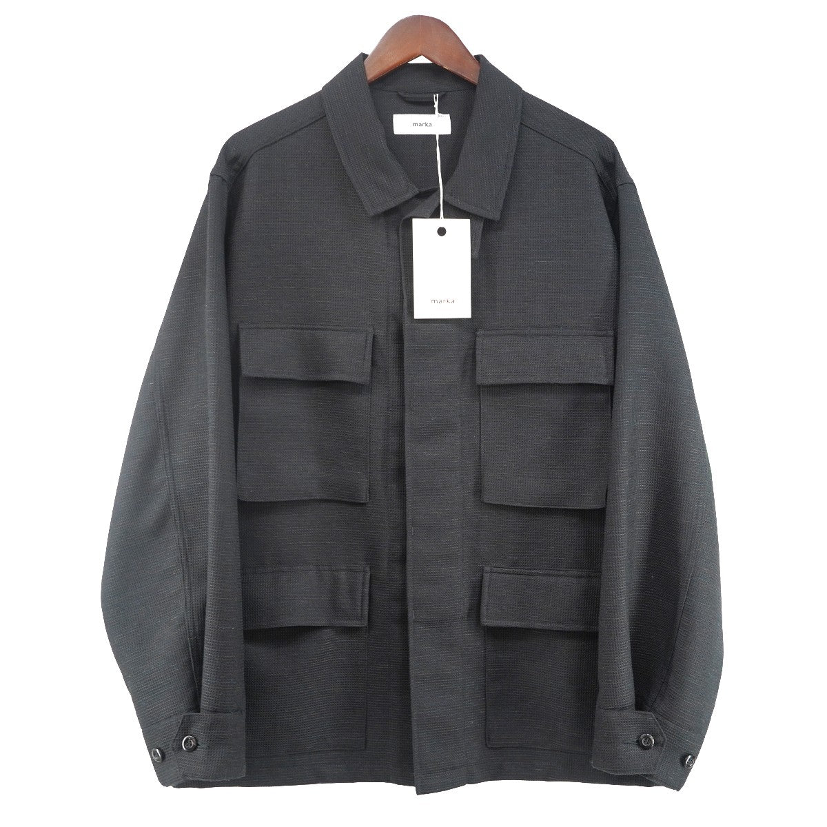 24AW SHETLAND WOOL RECYCLE POLYESTER DOBBY B．D．U JACKETミリタリー ジャケット