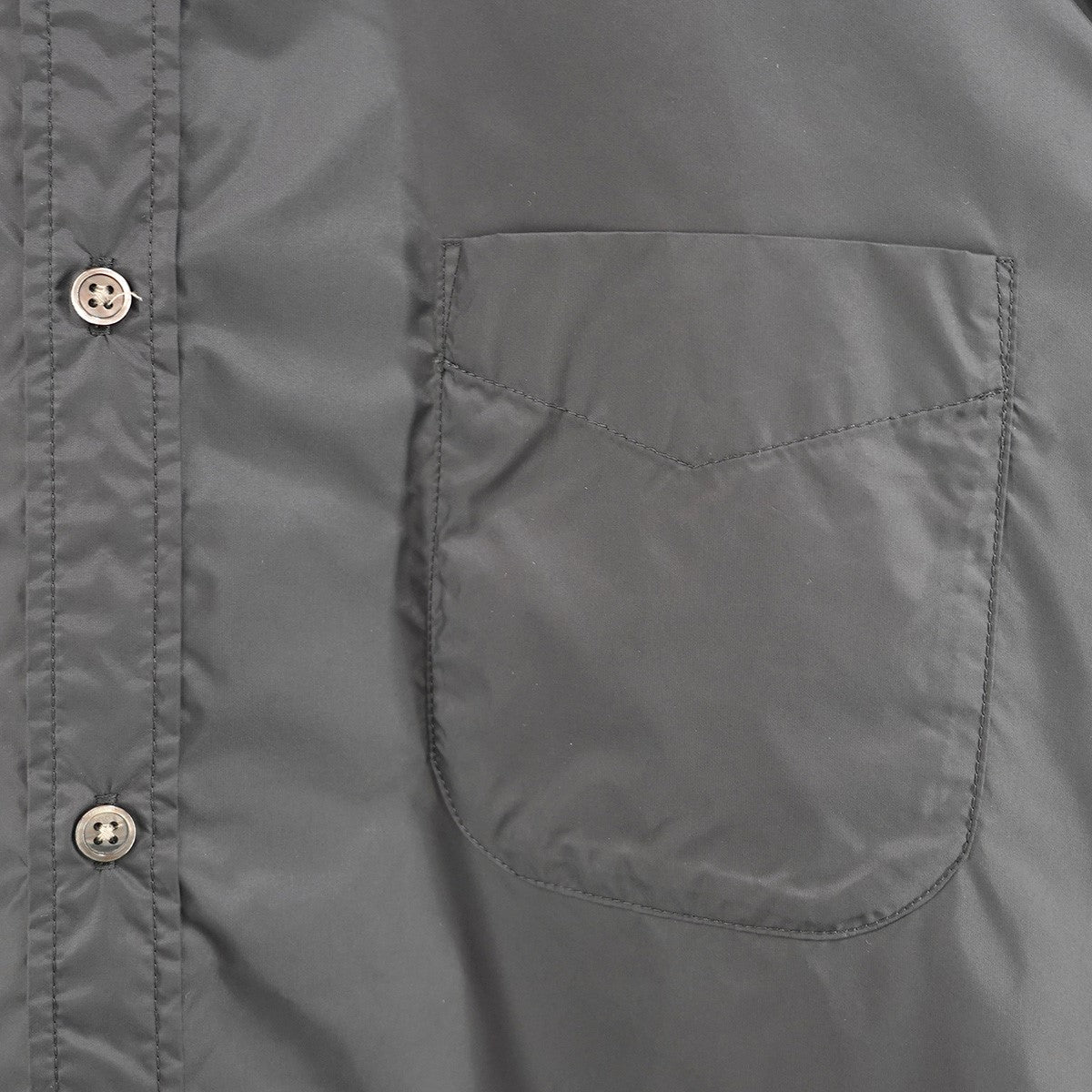 PERTEX LOOSE FIT REGULAR COLLAR SHIRTパーテックス ワッシャー加工 ドレープ ビッグシルエット レギュラーカラー 開襟 長袖 シャツ