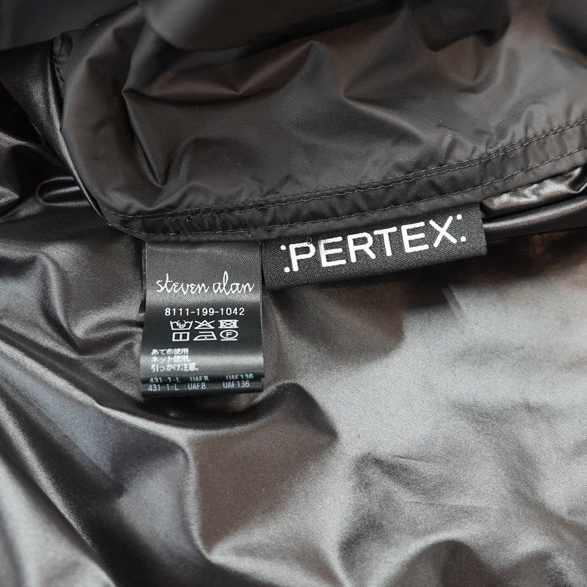 PERTEX LOOSE FIT REGULAR COLLAR SHIRTパーテックス ワッシャー加工 ドレープ ビッグシルエット レギュラーカラー 開襟 長袖 シャツ